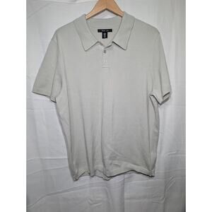 Mark Law Luxury Mens Short Sleeve Knit Polo Shirt Sz XL Sage Green